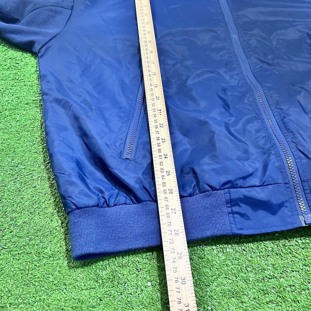 Vintage Carnival Windbreaker LG Blue 90s Jacket Embroidered Full Zip Cruise Wear - Picture 6 of 8
